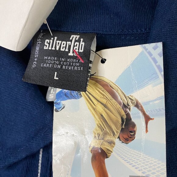 Lot Of 2 NWT Vintage Levis Silvertab Button Up Polo Shirt Short Sleeve Striped L - Picture 7 of 16